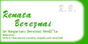 renata bereznai business card